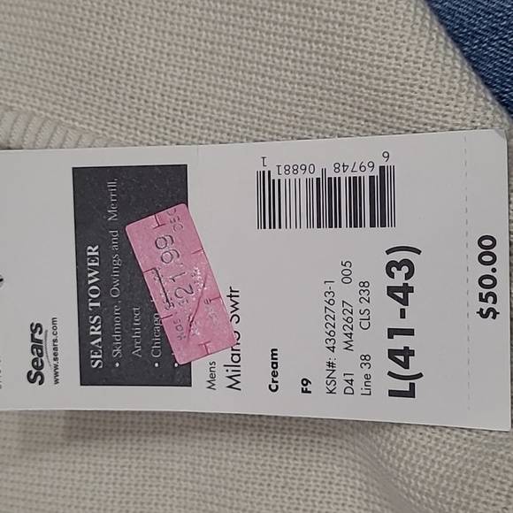 Mens beige sweater, size large, by Structure - Picture 4 of 4